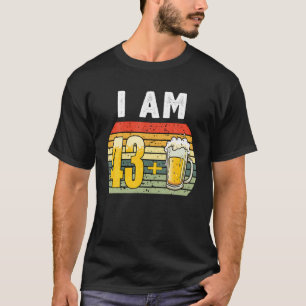 I Am 43 Plus Beer - 44Th Birthday Party Beerr Love T-Shirt