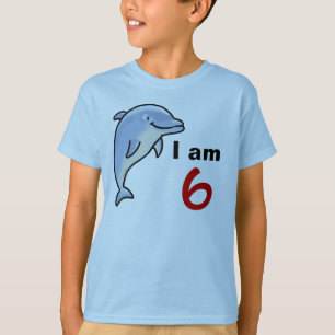 I am 6 years old today (cute dolphin) T-Shirt
