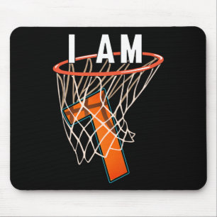 I Am 7 Basketball Themed 7th Birthday Party Celebr Mouse Pad