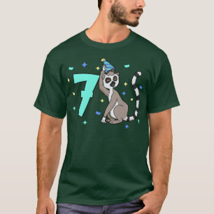 I am 7 with lemur kids birthday 7 years old T-Shirt