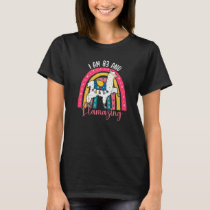 I Am 83 Year Old And Llamazing Alpaca Llama 83rd T-Shirt