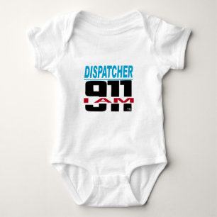 I Am 911 logo stuff for Fire, EMS, Dispatch! Baby Bodysuit