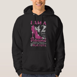 I Am A 42 Year Old Diamond Womens 42nd Birthday Hoodie