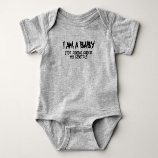 I AM A BABY gender neutral outfit Bodysuit