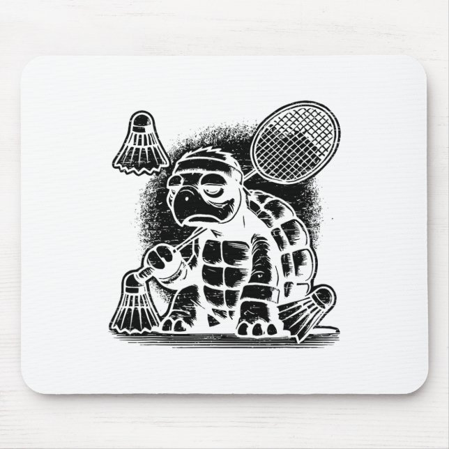 I Am A Badminton Player Racket Shuttle  Mouse Pad (Front)