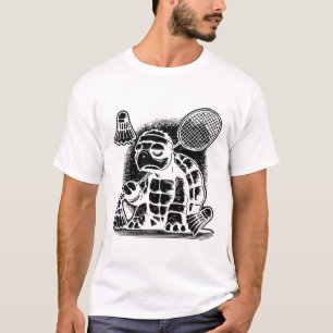I Am A Badminton Player Racket Shuttle T-Shirt