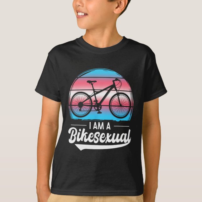 I Am A Bikeual Biual Cyclist Biker Bicycle Bike Bi T-Shirt (Front)