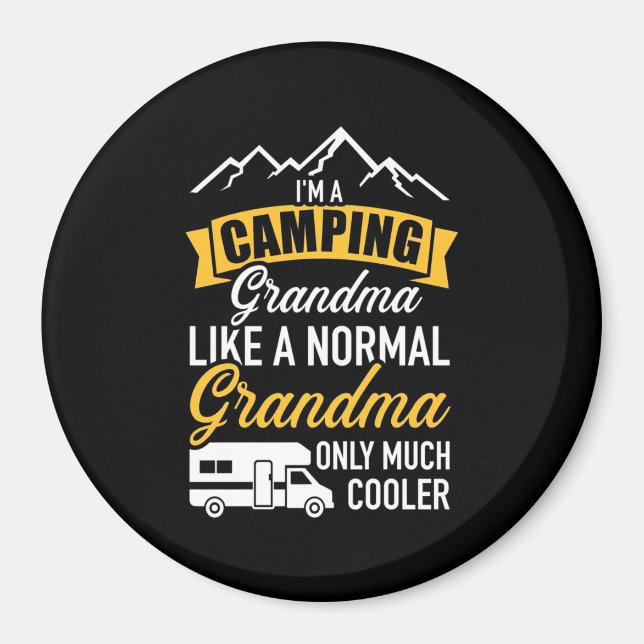 I Am A Camping Grandma Magnet (Front)