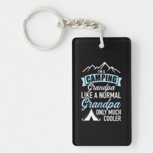 I Am A Camping Grandpa Key Ring