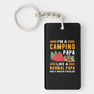 I Am A Camping Papa Key Ring