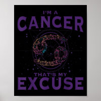 I Am A Cancer Zodiac Sign Graphic Art Crab Horosco