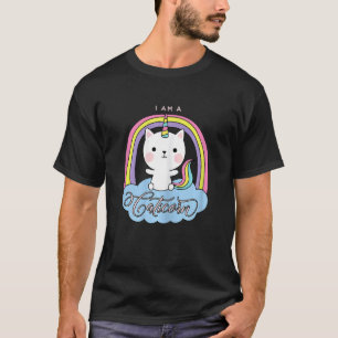 I Am A Caticorn Cat Unicorn Rainbow Kittycorn Magi T-Shirt
