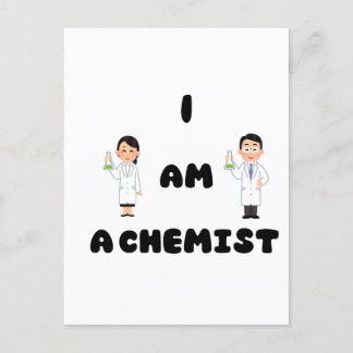 I am a chemist postcard