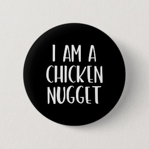 I Am A Chicken Nugget Halloween I'm Simple Costume 6 Cm Round Badge