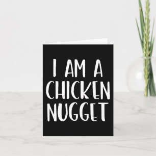 I Am A Chicken Nugget Halloween I'm Simple Costume Card