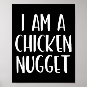 I Am A Chicken Nugget Halloween I'm Simple Costume Poster