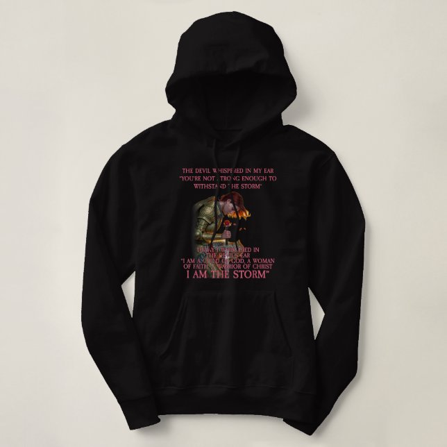 I Am A Child Of God A Woman Of Faith  Cute Gift Hoodie (Design Front)