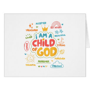 I am a Child of God Christian Retro Jesus Faith De