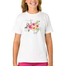 I am a child of God girls shirt