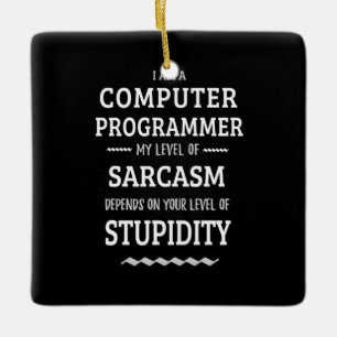 I Am A Computer Programmer Ceramic Ornament