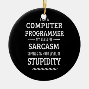 I Am A Computer Programmer Ceramic Tree Decoration