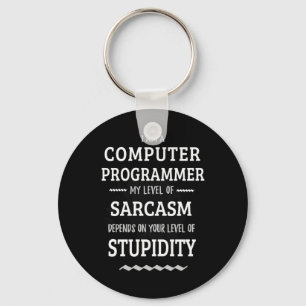 I Am A Computer Programmer Key Ring