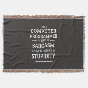 I Am A Computer Programmer Throw Blanket