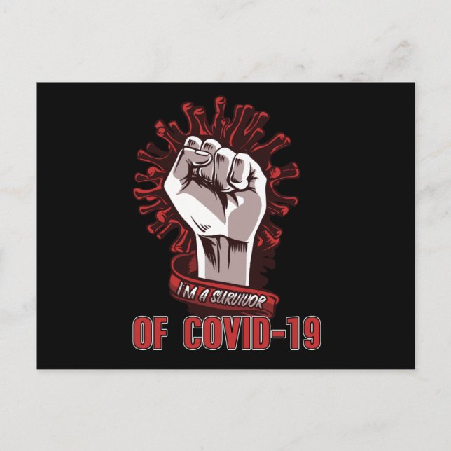 I Am A Corona Survivor Postcard (Front)