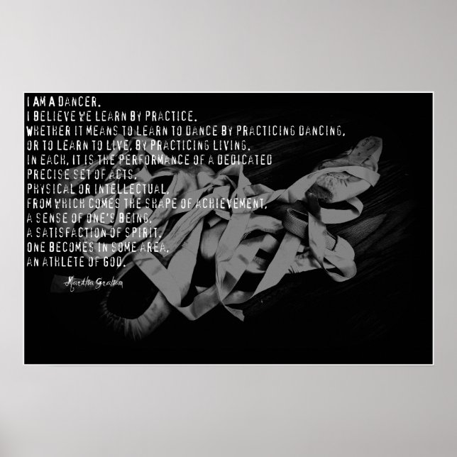 I am a dancer poster (Front)