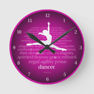 I Am A Dancer Round Clock