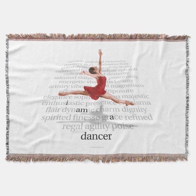 I Am A Dancer Throw Blanket (Front)
