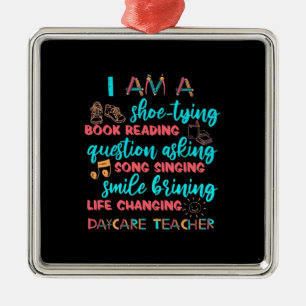I Am A Daycare Teacher Metal Tree Decoration