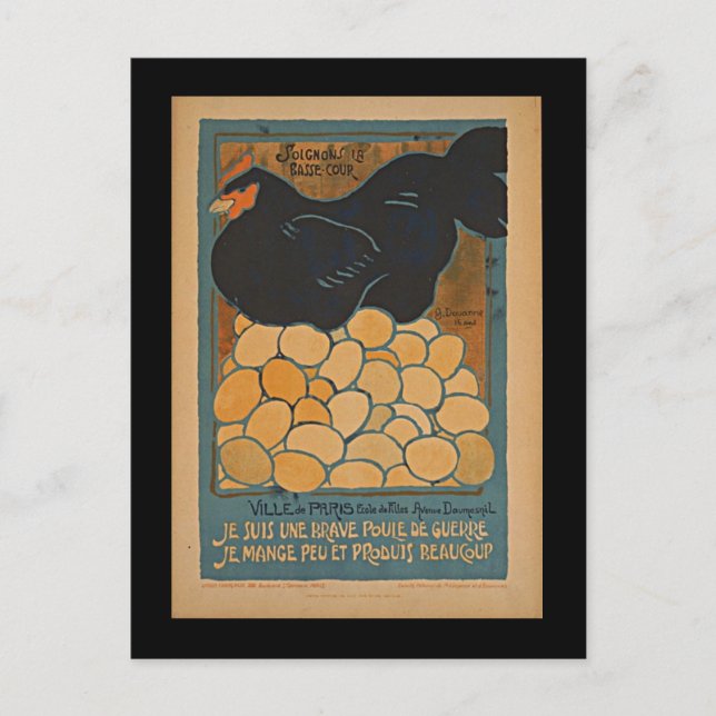 I am a fine war hen postcard (Front)