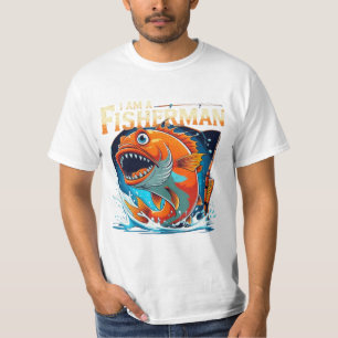 I Am a Fisherman – Bold & Funny Big Fish Design T-Shirt