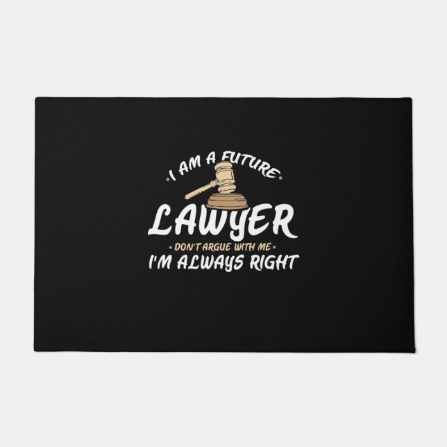 I Am A Future Lawyer Doormat (Front)