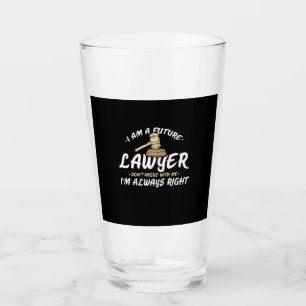 I Am A Future Lawyer Glass