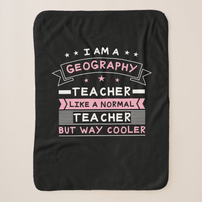 I Am A Geography Teacher Sherpa Blanket (Front)