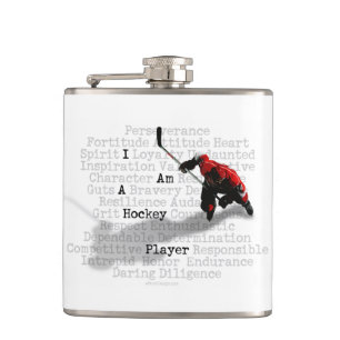 I am a Hockey Player Hip Flask