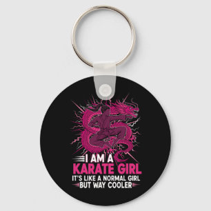 I Am A Karate Girl Quote For Girls 2  Key Ring