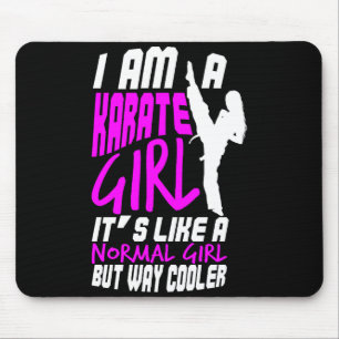 I Am A Karate Girl Quote For Girls Comfort Colors  Mouse Pad