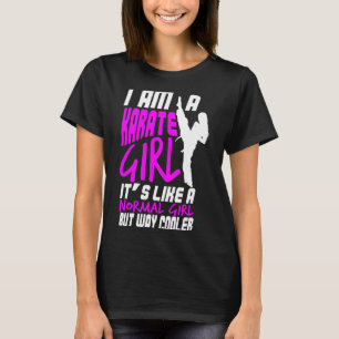 I Am A Karate Girl Quote For Girls Comfort Colors T-Shirt