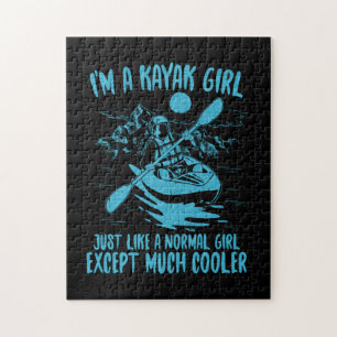 I Am A Kayak Girl Jigsaw Puzzle