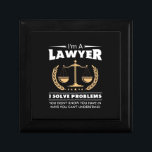 I Am A Lawyer I Solve Problems Gift Box<br><div class="desc">I Am A Lawyer I Solve Problems</div>
