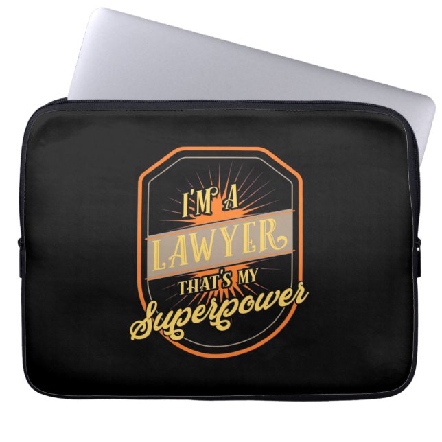 I Am A Lawyer Laptop Sleeve (Front)