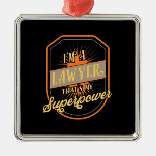 I Am A Lawyer Metal Tree Decoration