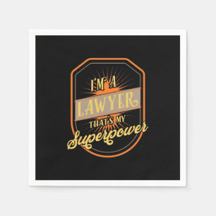 I Am A Lawyer Napkin