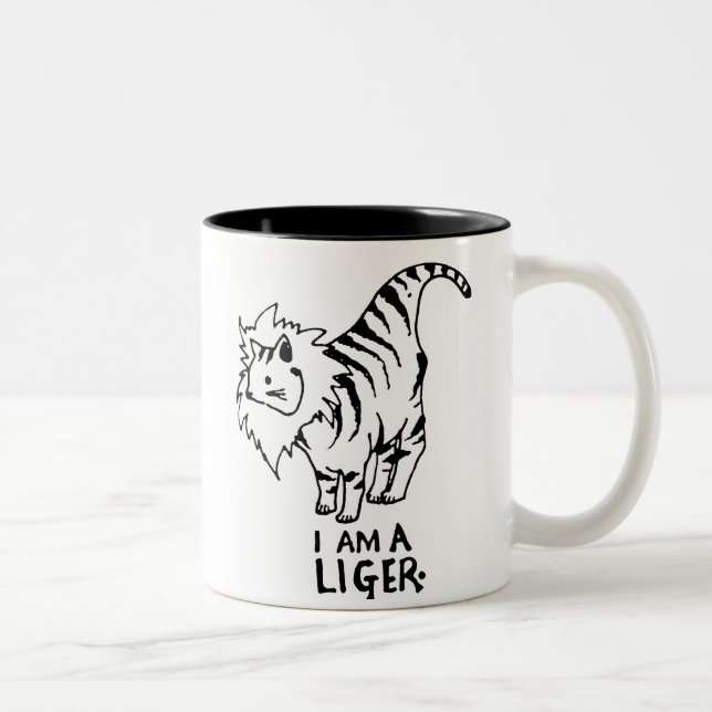 I Am A Liger Two-Tone Coffee Mug (Right)