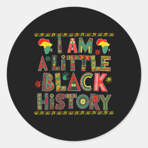 I Am A Little Black History Month Equality Kids Bo Classic Round Sticker