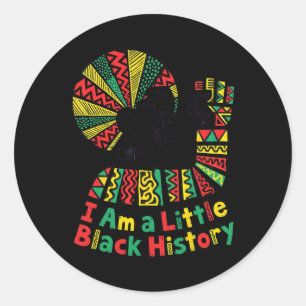 I Am A Little Black History Toddler Juneteenth By Classic Round Sticker