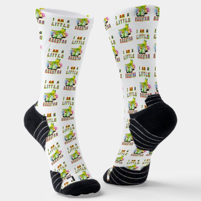 I Am A Little Eggstra Socks (Angled)